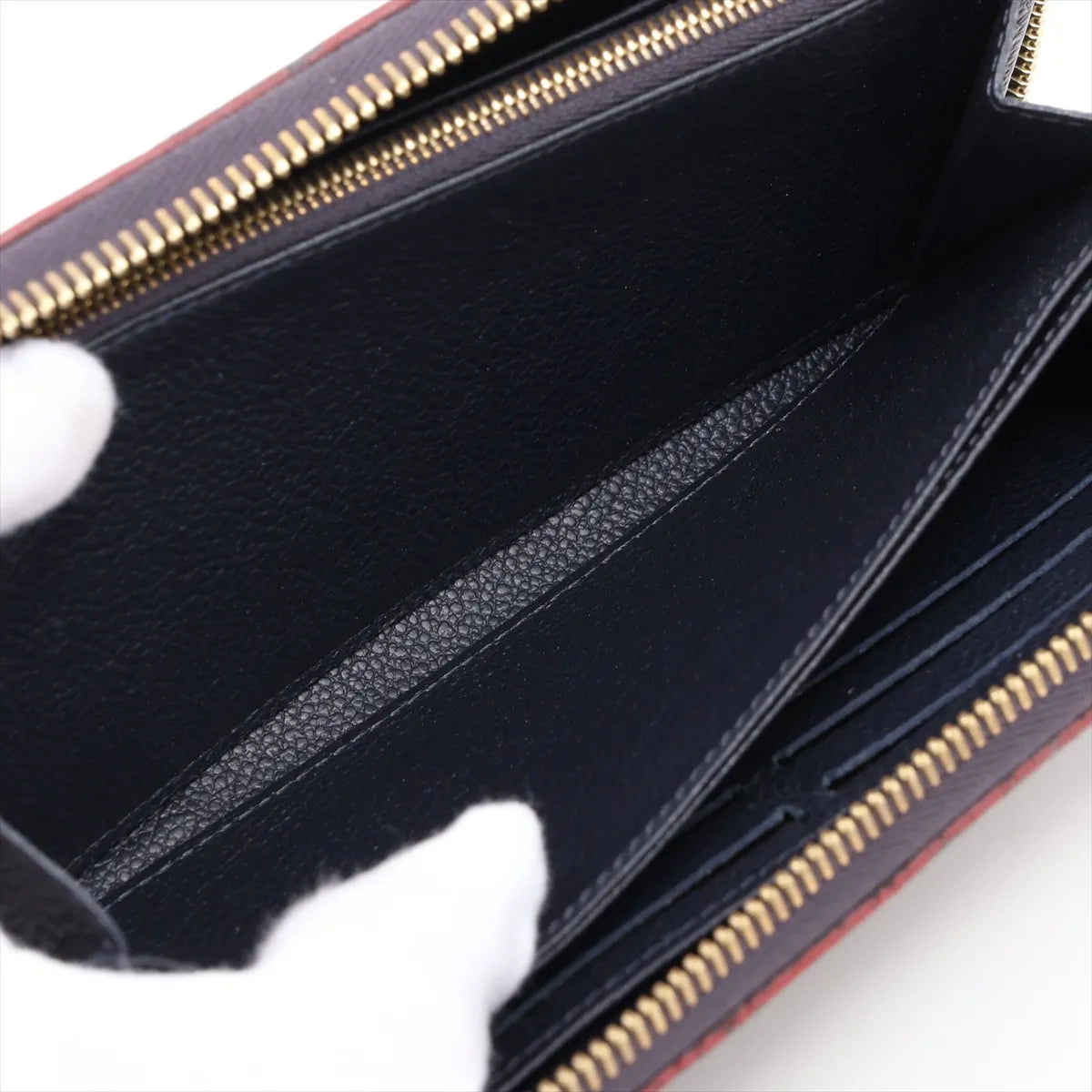 Louis Vuitton Monogram Empreinte Zippy Wallet Navy