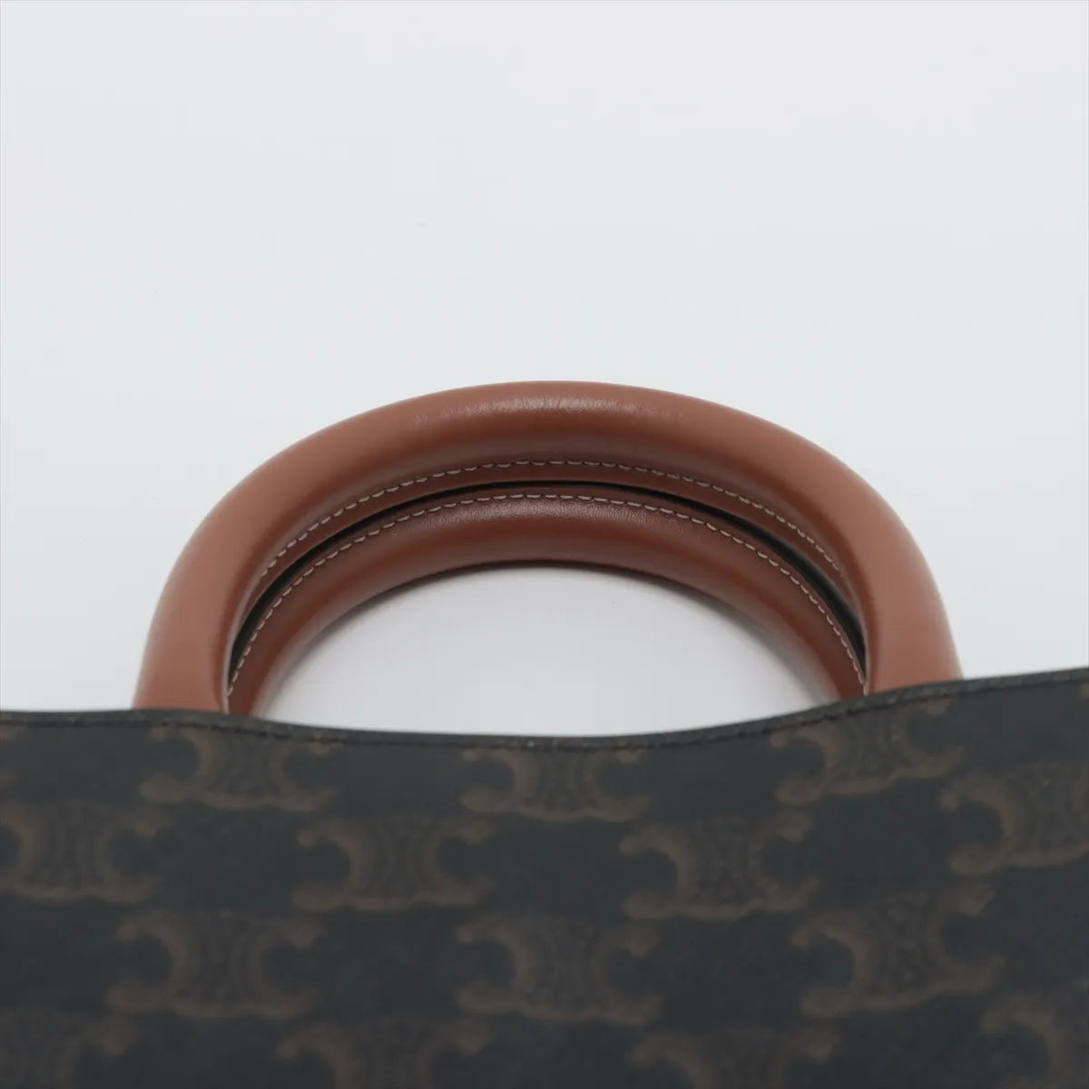 Celine Triomphe Mini Vertical Hippopotamus Shoulder Bag Black x Brown * PREORDER *
