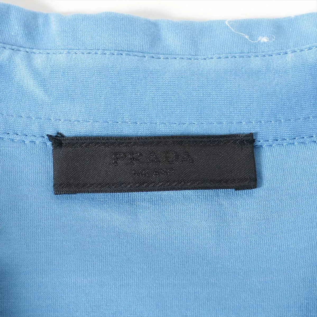 Prada Cotton Polo Shirt Blue