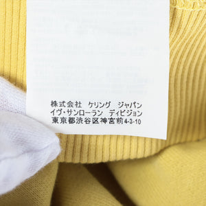 Saint Laurent Paris Cotton Hoodie Yellow