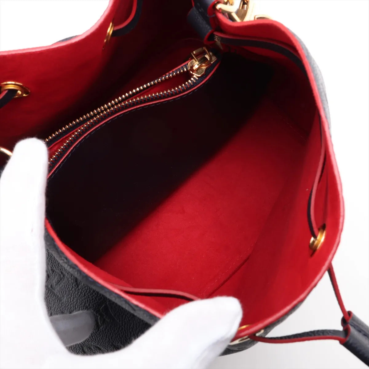 Louis Vuitton Monogram Empreinte Neonoe Marine Rouge