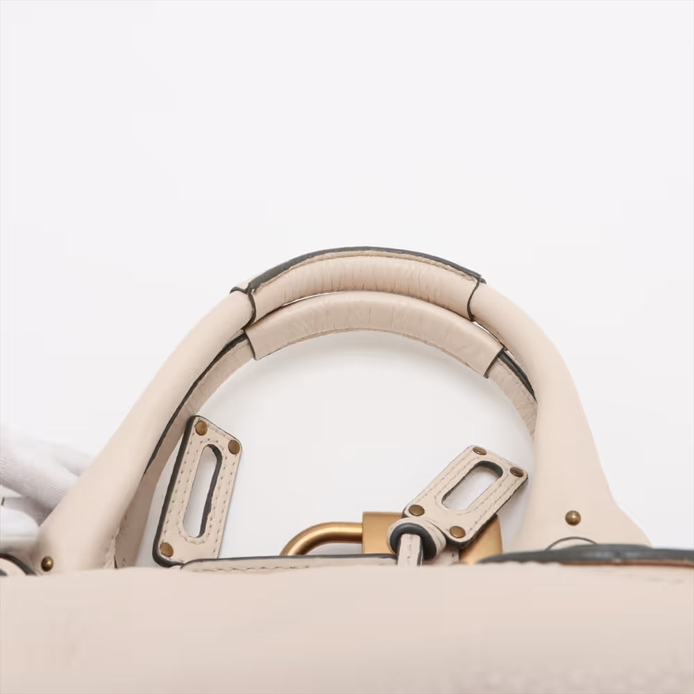 Chloe Paddington Leather Handbag Ivory