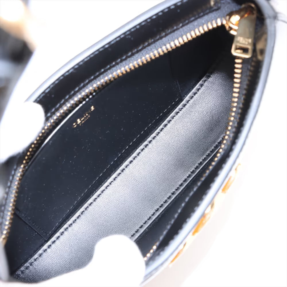 Celine Medium Tilly Leather Shoulder Bag Black