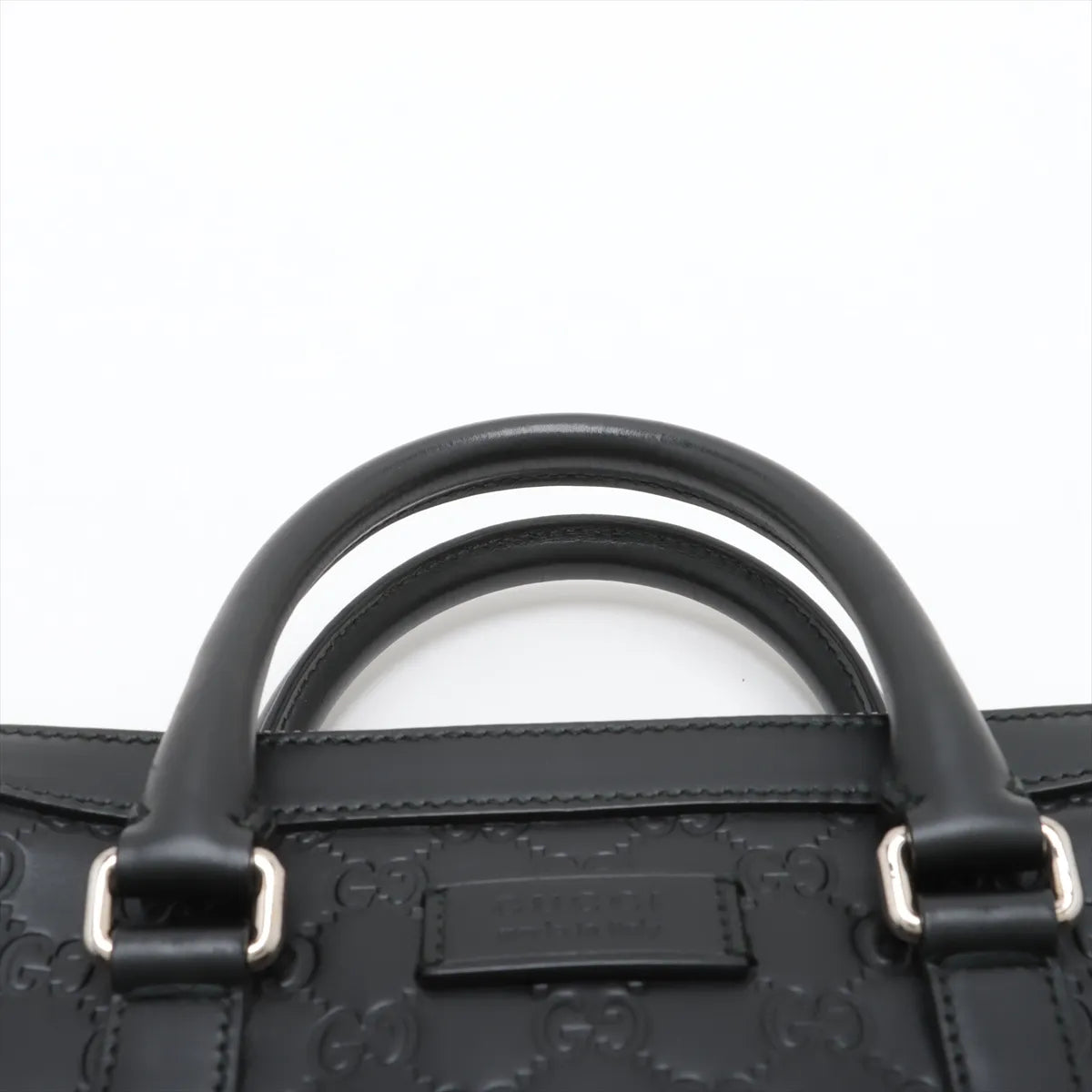 Gucci Guccissima Leather Two-Way Business Bag Black