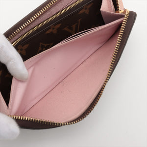 Louis Vuitton Monogram Wallet Clemence Rose Ballerine