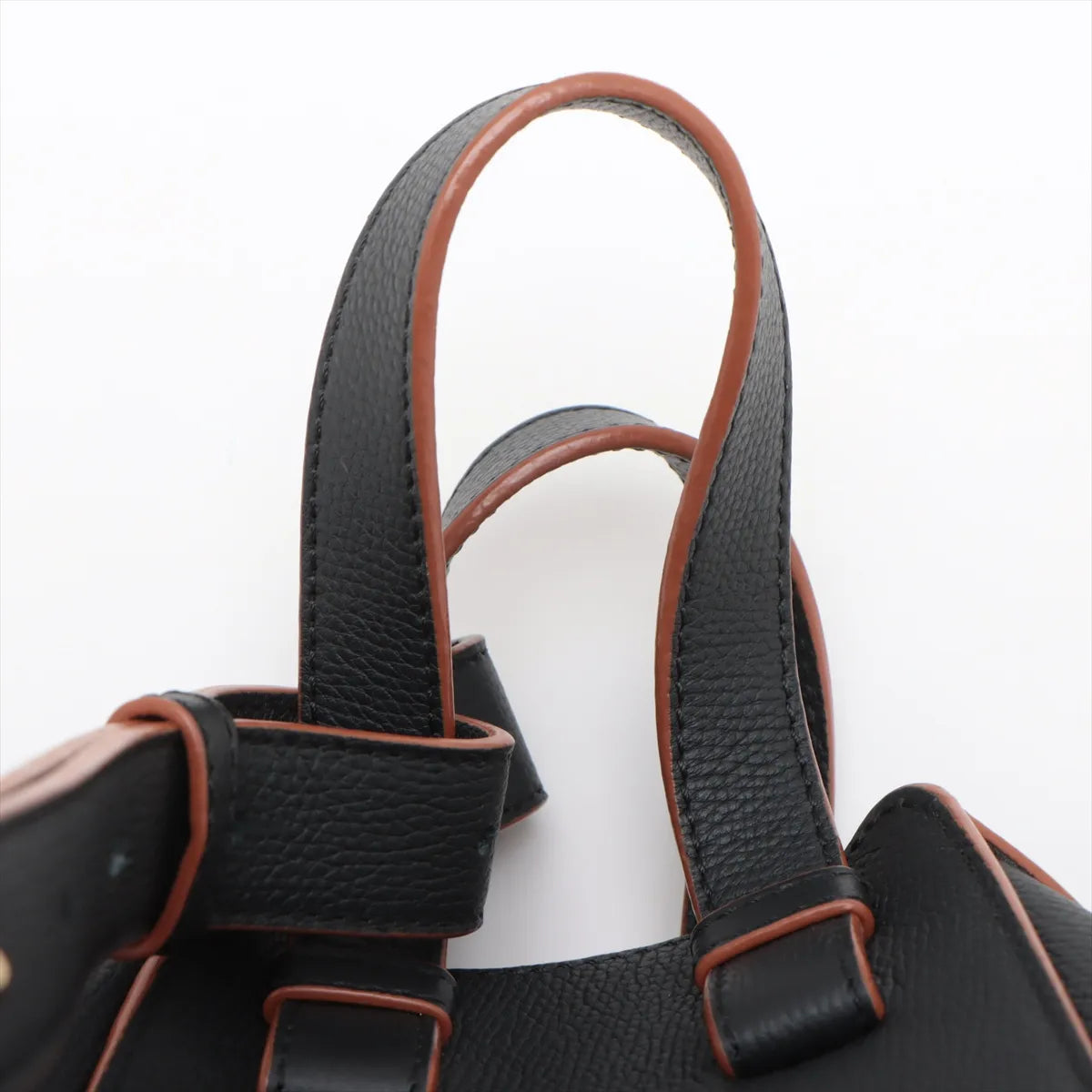 Loewe Hammock Small Leather Two-Way Handbag Black