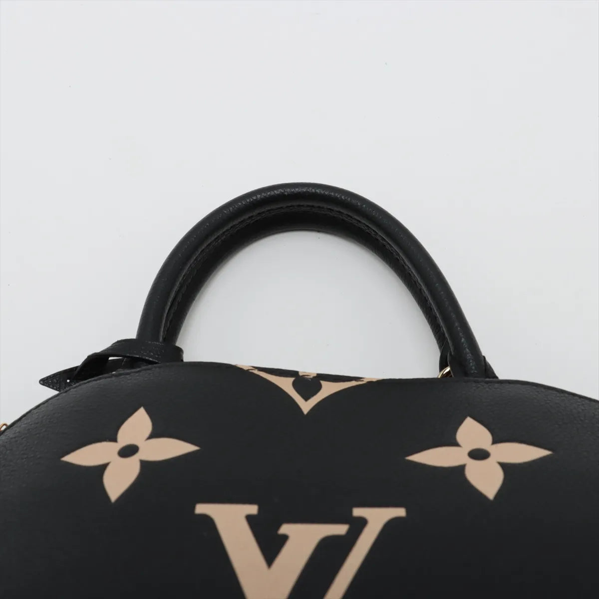 Louis Vuitton Monogram Empreinte Bicolor Petit Palais PM Black x Beige