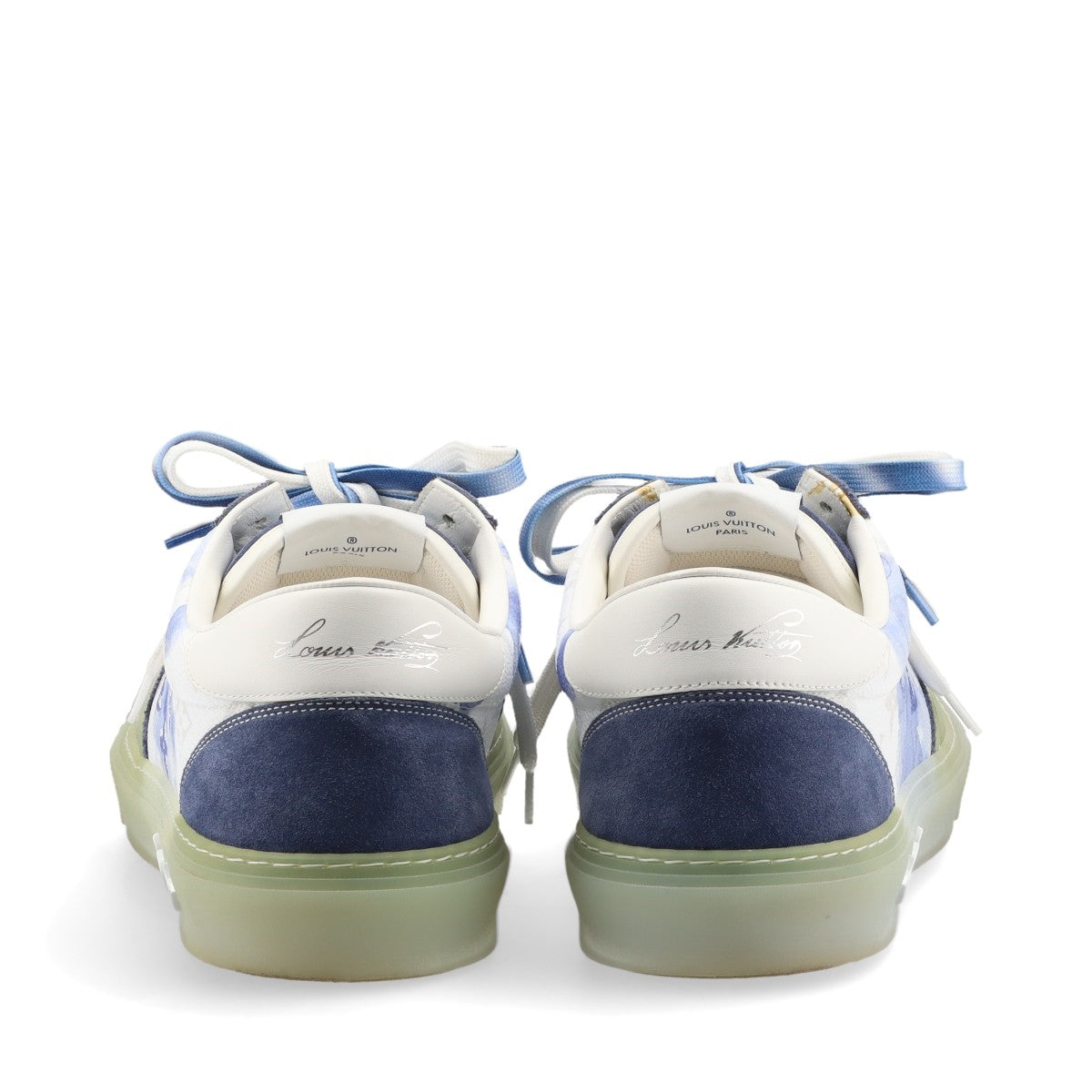 Louis Vuitton Ollie Low-top Watercolor Monogram Sneaker Blue