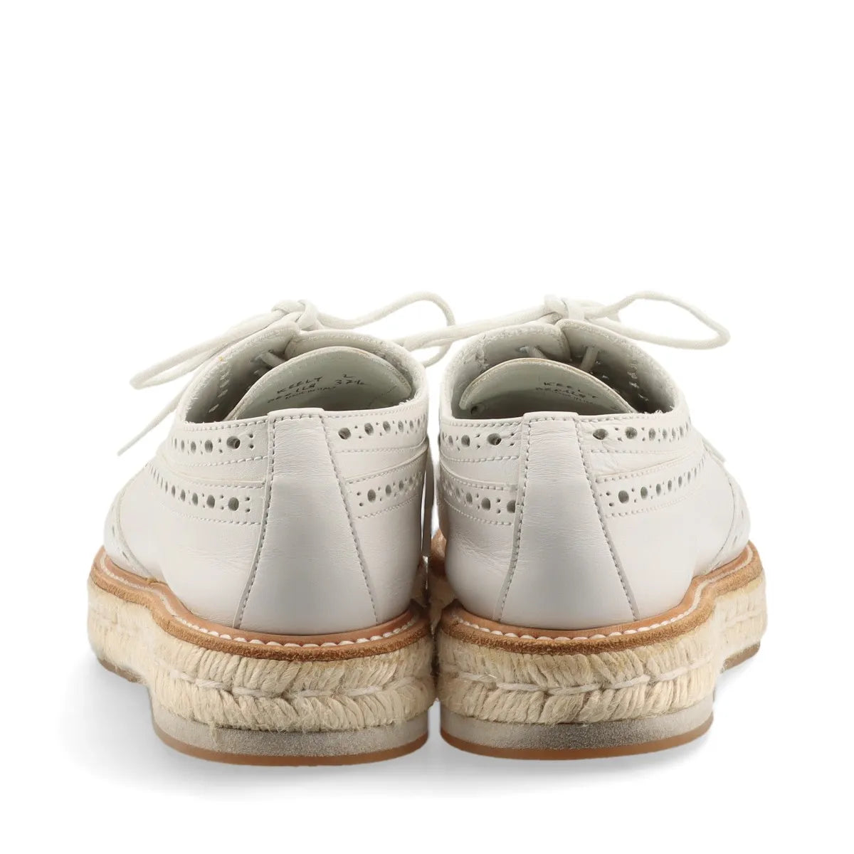 Church's Perforated Leather Keely Espadrilles Shoes White