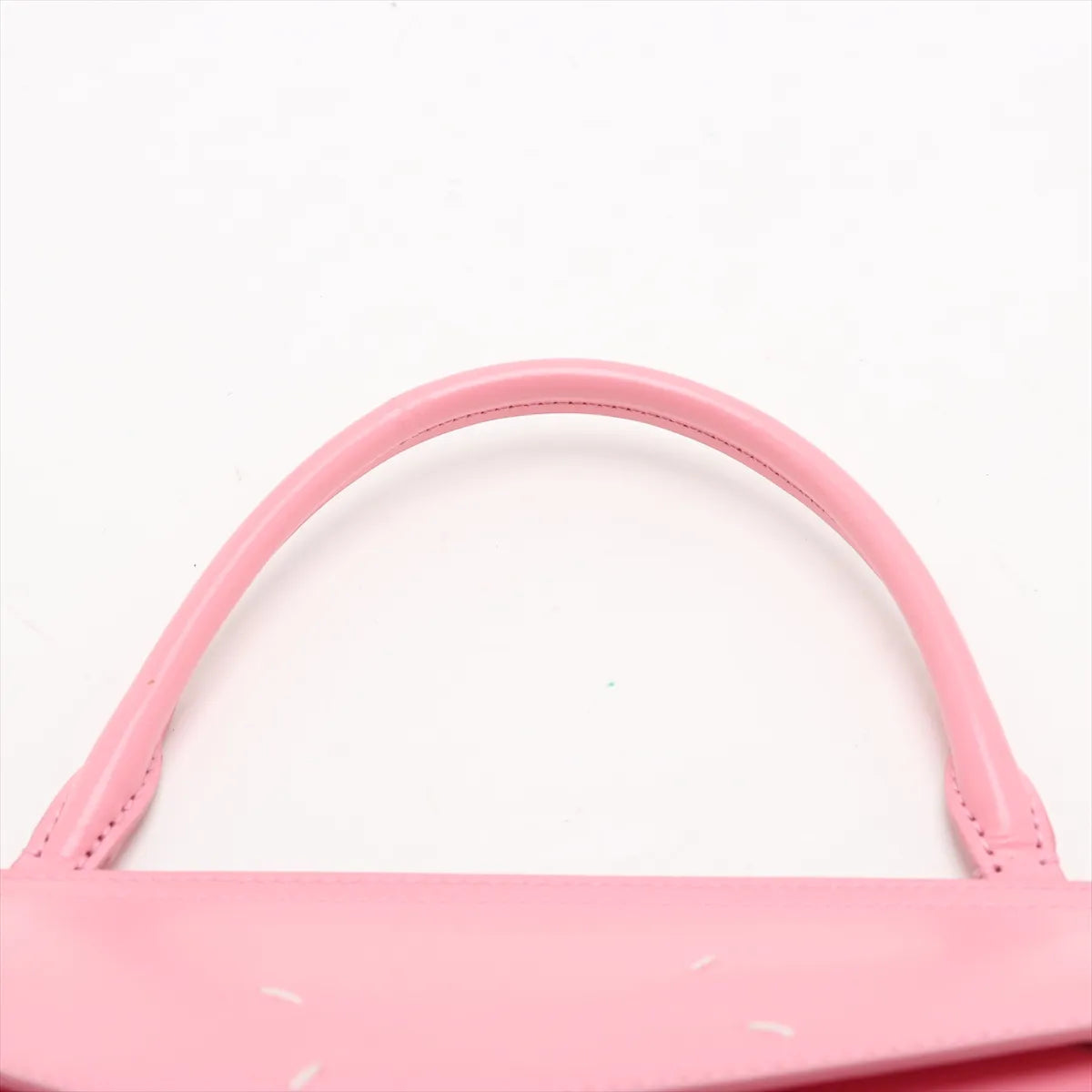 Maison Margiela Snatched Leather Two-Way Handbag Pink
