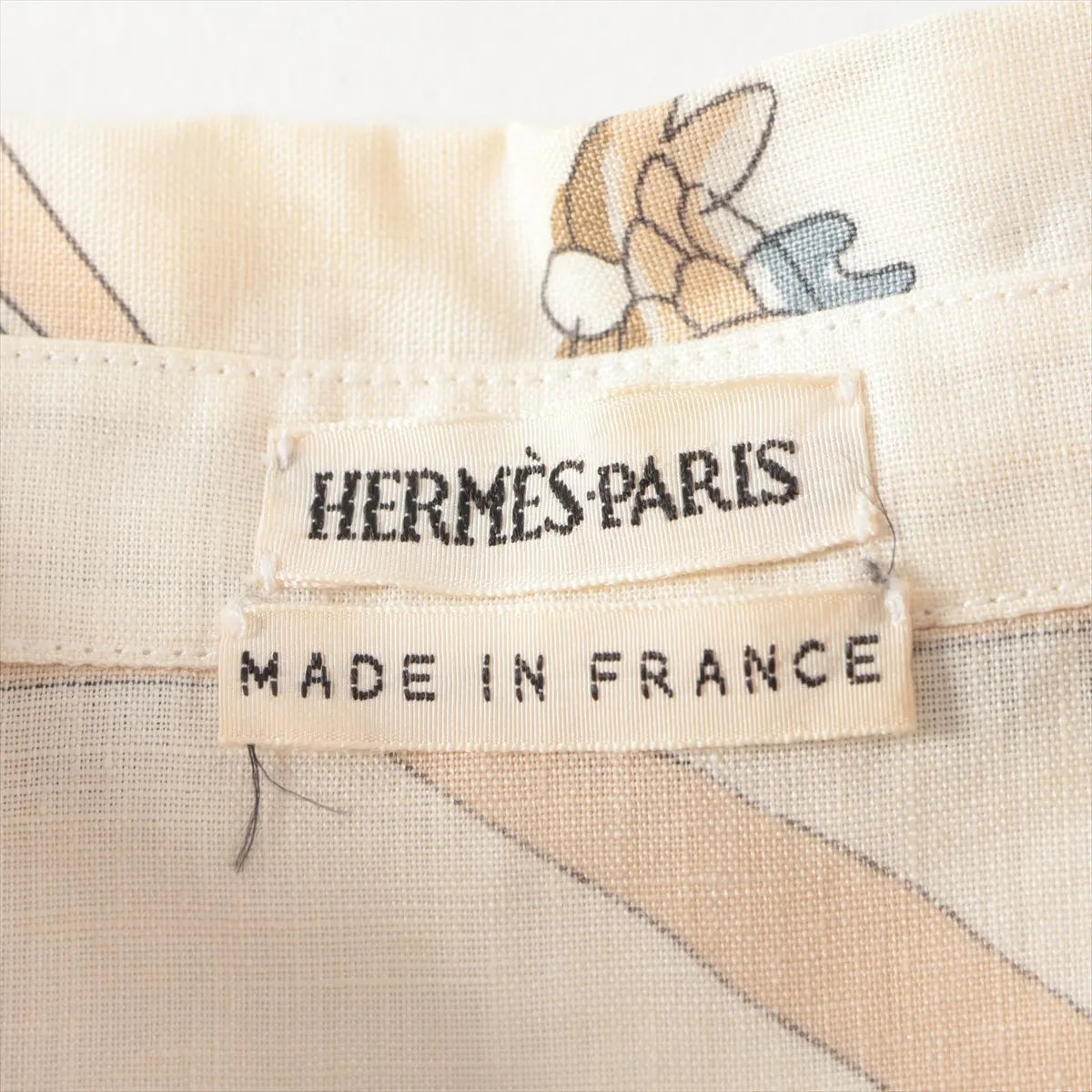 Hermes Margiela Linen Shirt Ivory