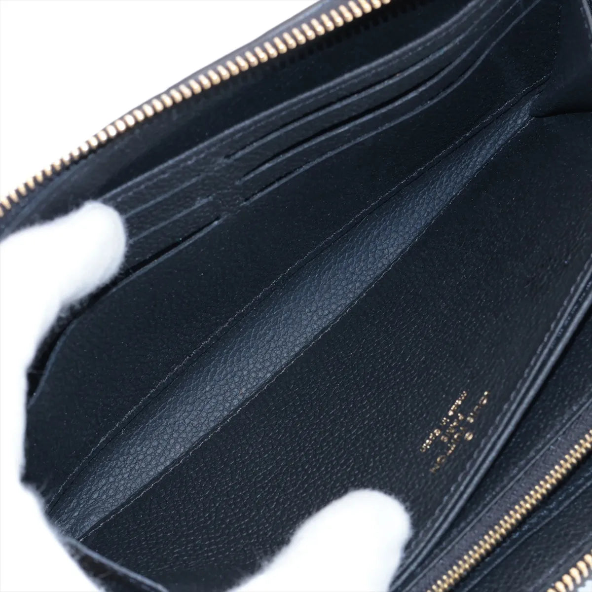Louis Vuitton Monogram Empreinte Zippy Wallet Black