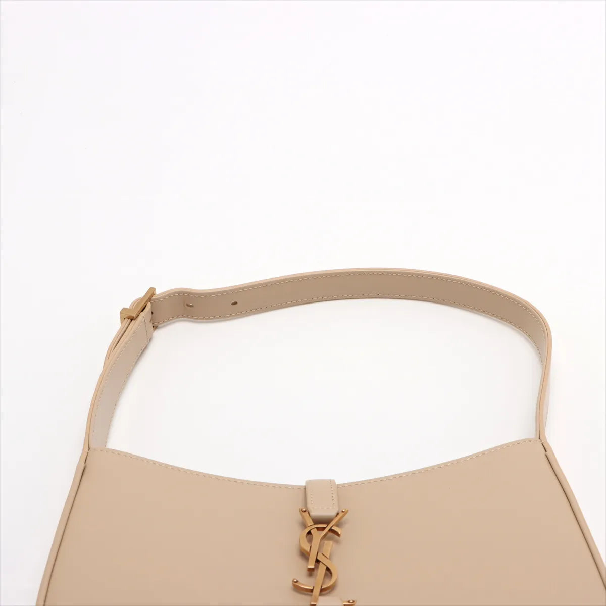 Saint Laurent Paris Le 5 a 7 Cassette Leather Shoulder Bag Beige