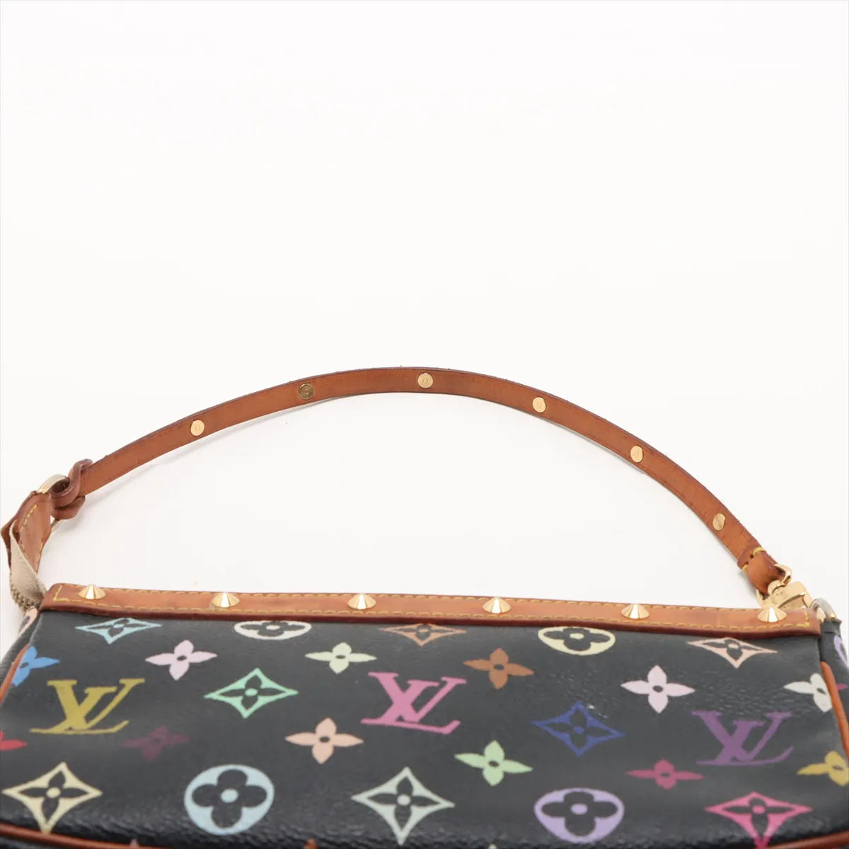 Louis Vuitton Monogram Multicolor Pochette Accessories Black