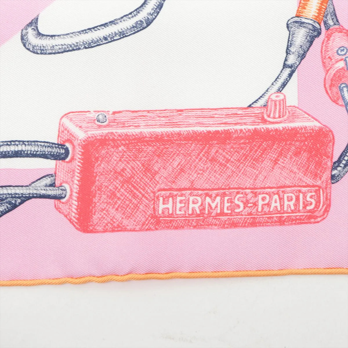 Hermes Carre 45 Chevaloscope Neon Silk Scarf