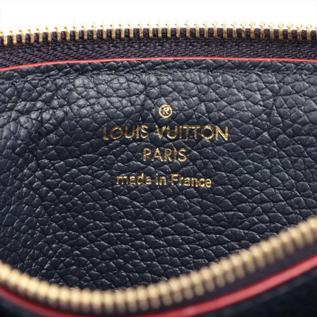Louis Vuitton Monogram Empreinte Recto Verso Card Holder Marine Rouge