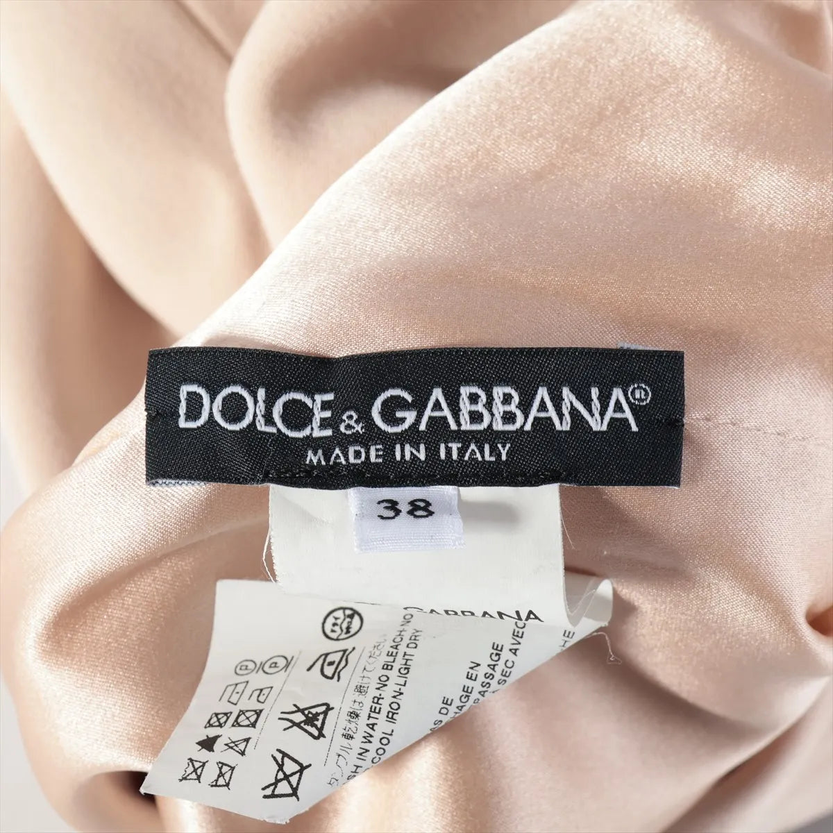 Dolce & Gabbana Rayon Rhinestone Sleeveless Dress Pink