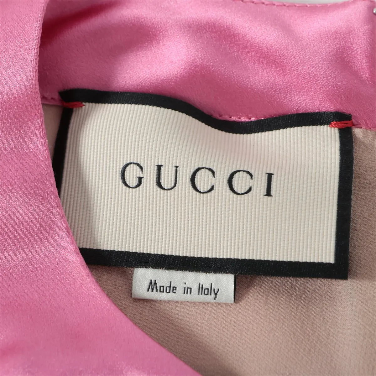 Gucci Ribbon Rayon x Polyurethane Dress Multicolor