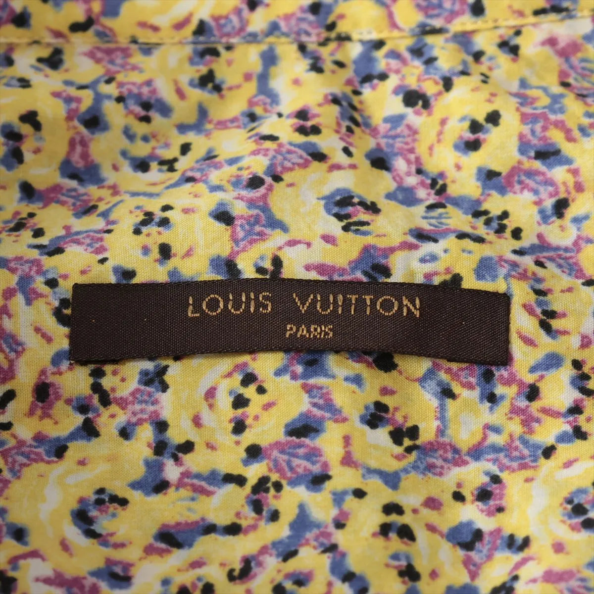Louis Vuitton Cotton Long Sleeve Yellow x Multicolor Print