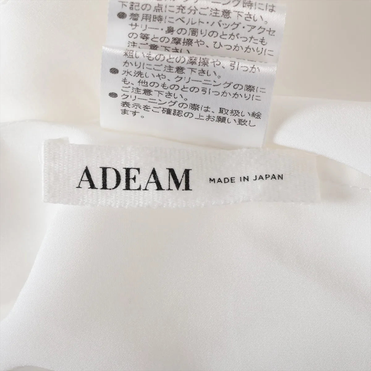 Adeam Polyester Sleeveless Dress White