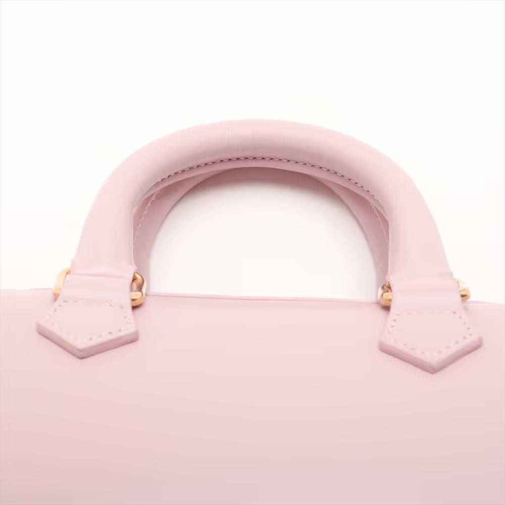 Celine Triomphe Mini Boston Leather Two-Way Handbag Pink