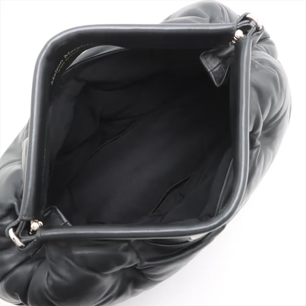 Maison Margiela Glam Slam Leather Shoulder Bag Black