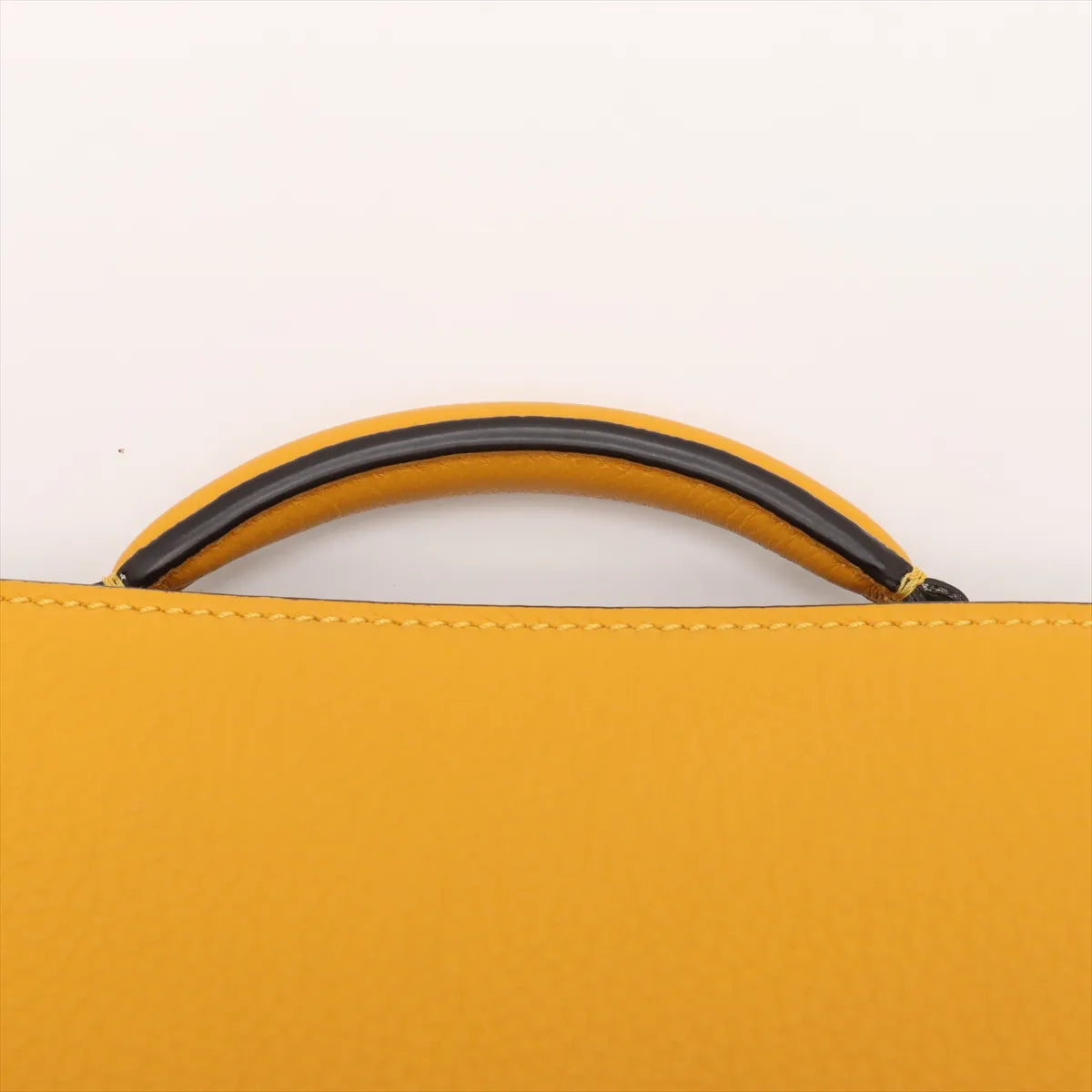 Fendi Peekaboo ISeeU Leather Two-Way Handbag Yellow