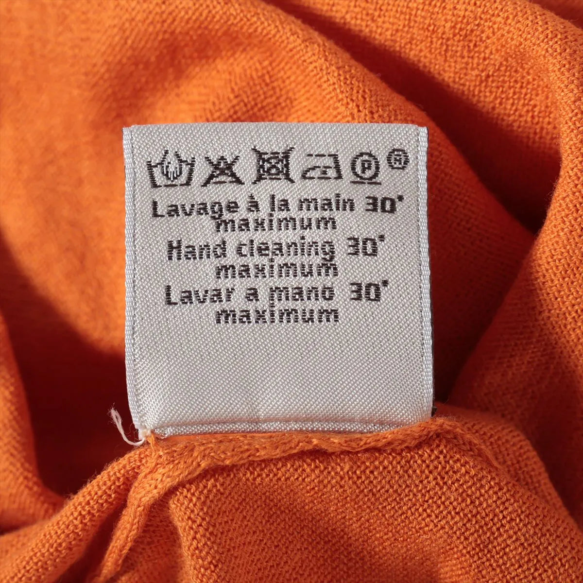Hermès Cotton Knit T-shirt Orange