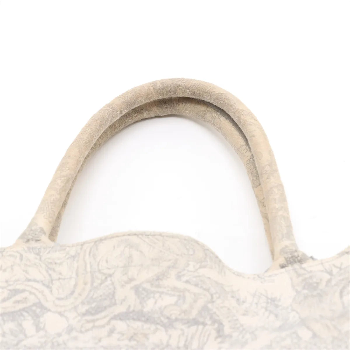 Christian Dior Toile De JouY Embroidery Medium Book Tote Gray