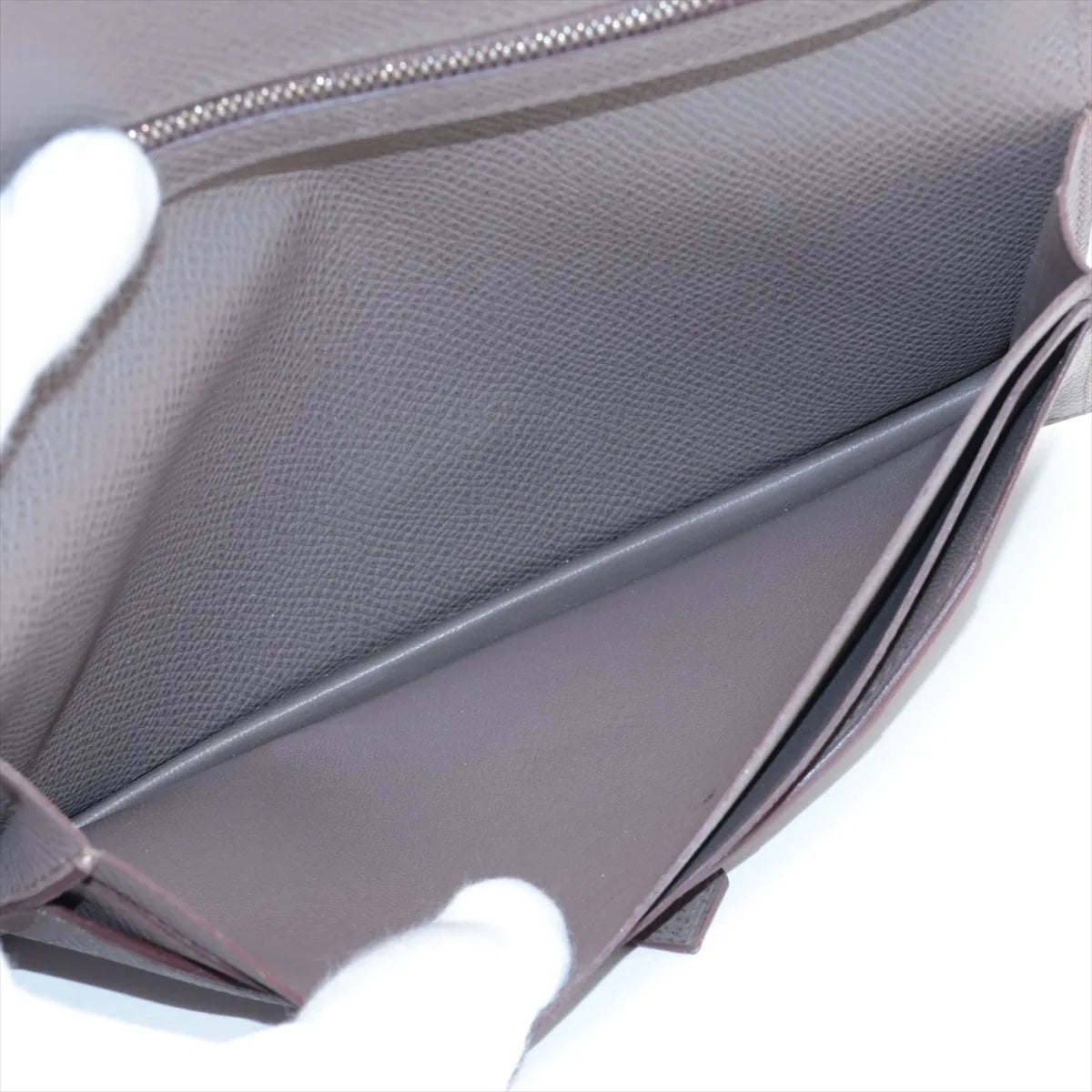 Hermes Bearn Soufflet Veau Epsom Long Wallet Etoupe