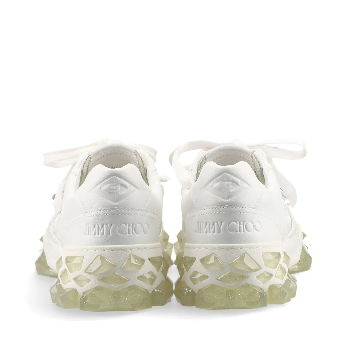 Jimmy Choo Diamond Leather Sneaker Unisex White