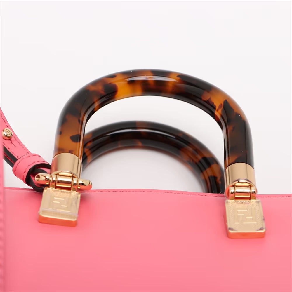 Fendi By The Way Mini Leather Two-Way Handbag Pink