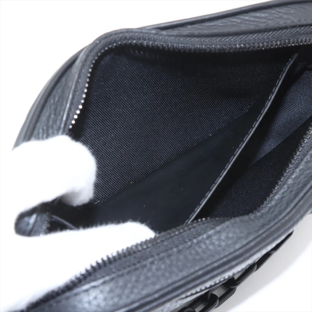 Louis Vuitton Monogram Taurillon Pochette Volga Black