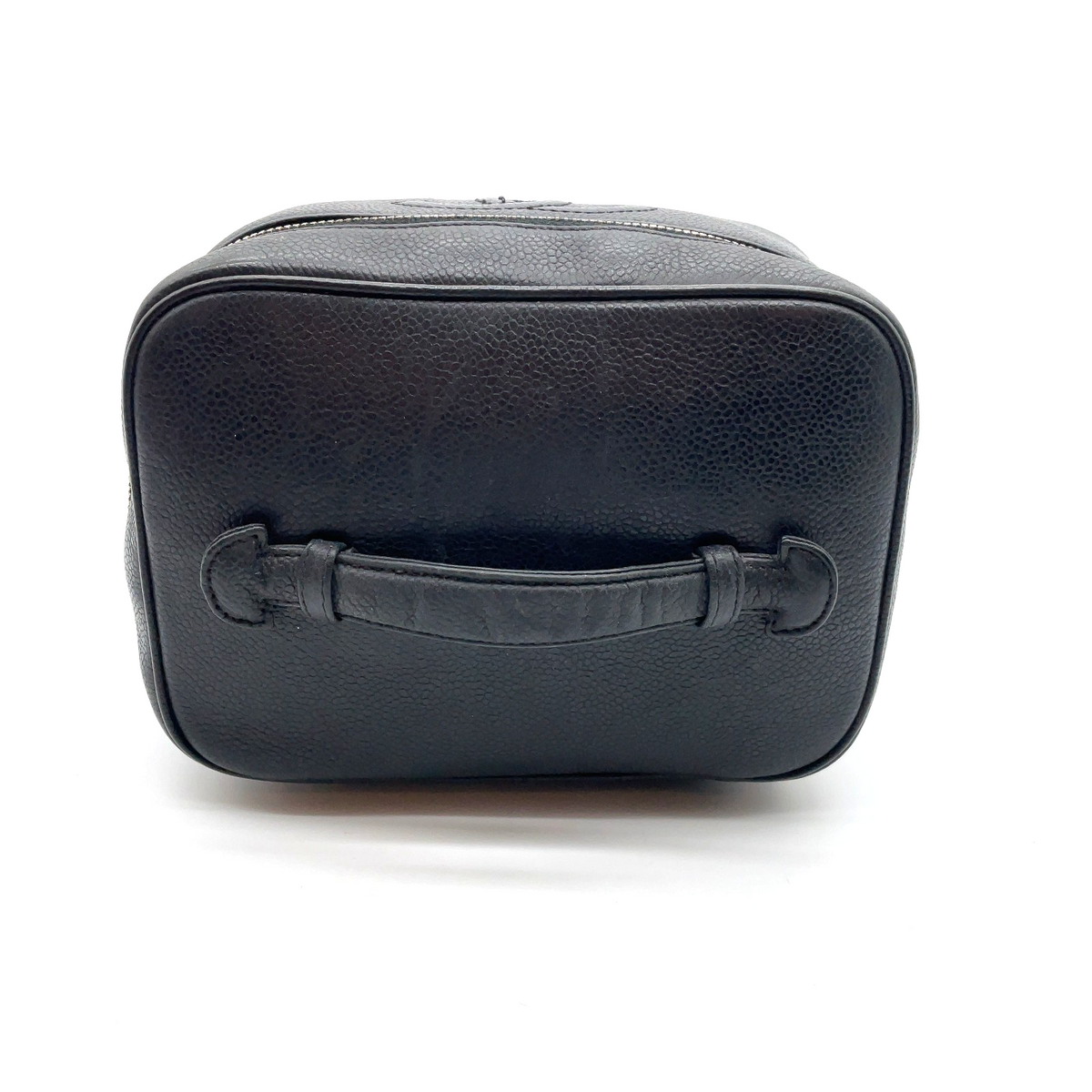 Chanel CC Logo Caviar Leather Vanity Bag Black