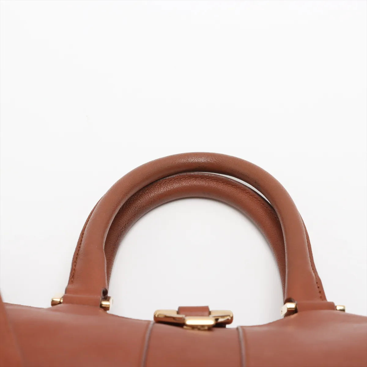 Yves Saint-Laurent Cabas Chyc Leather Two-Way Shoulder Bag Brown
