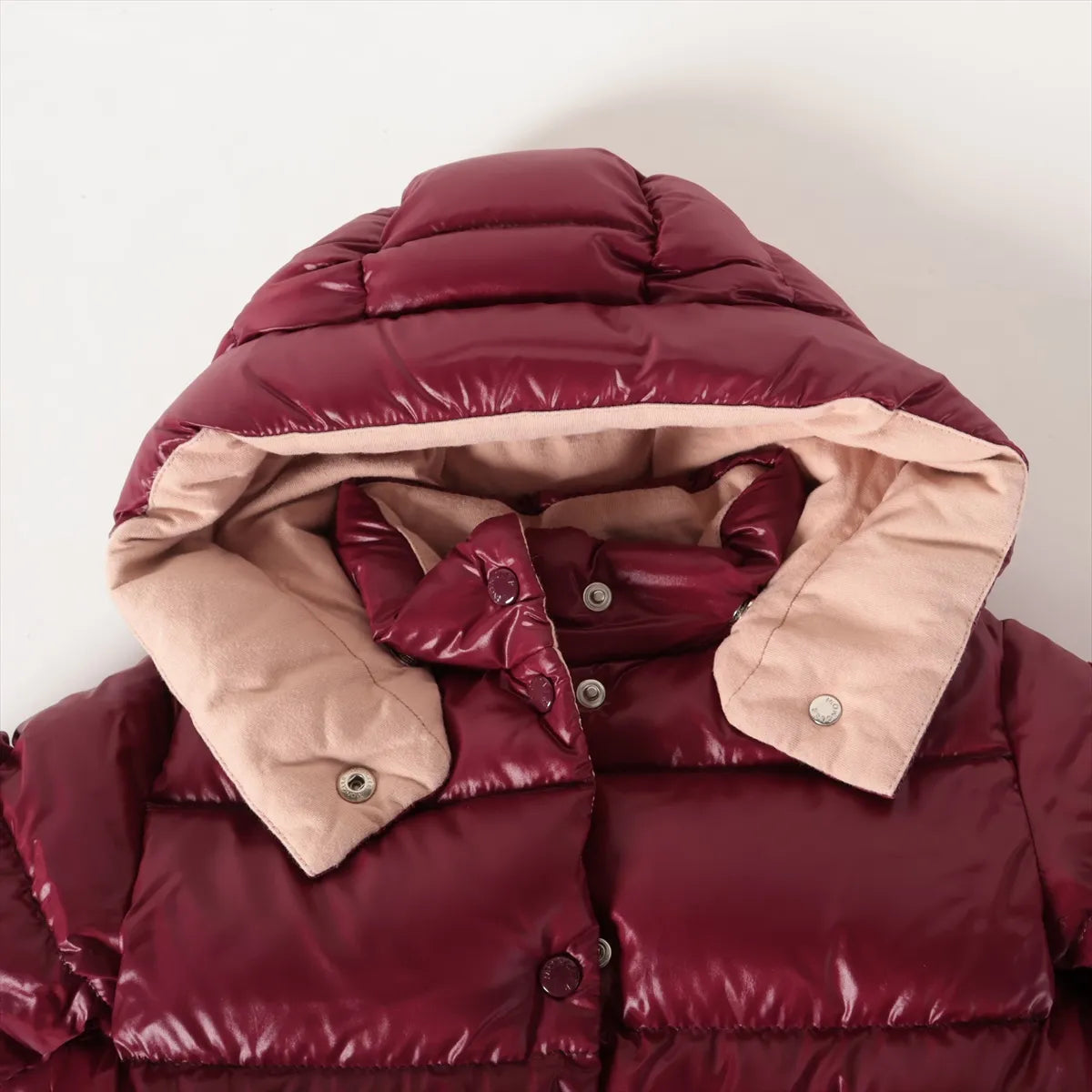 Moncler Childrens Nylon Down Jacket Red