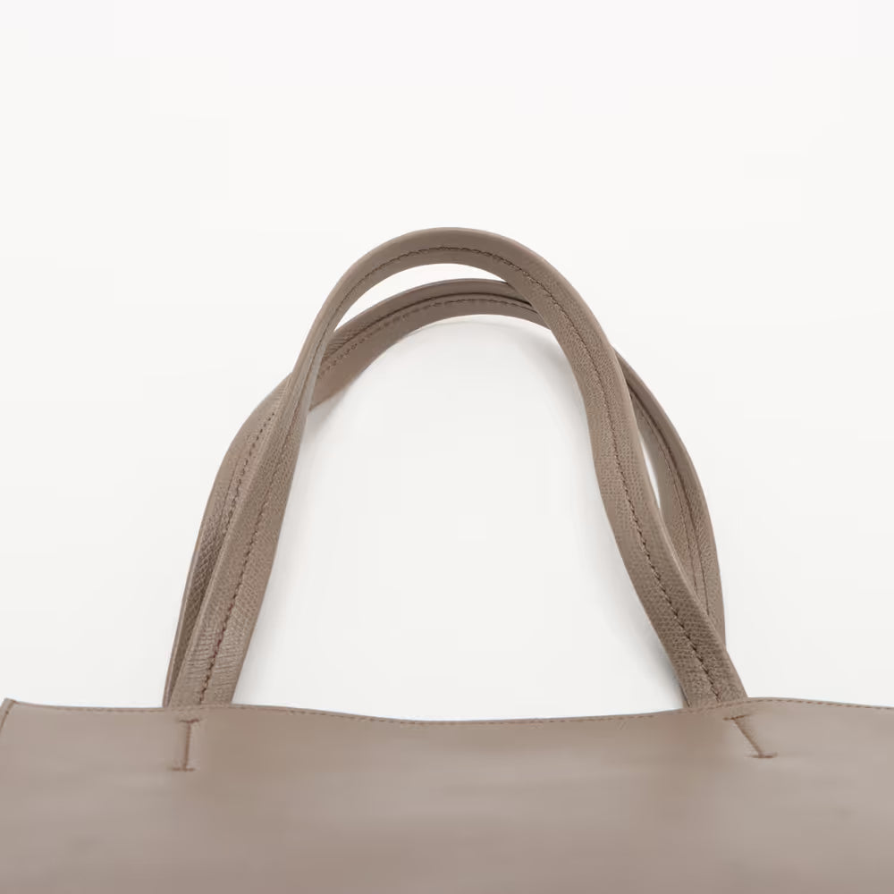 Celine Hippo Phantom Small Leather Tote Bag Greige
