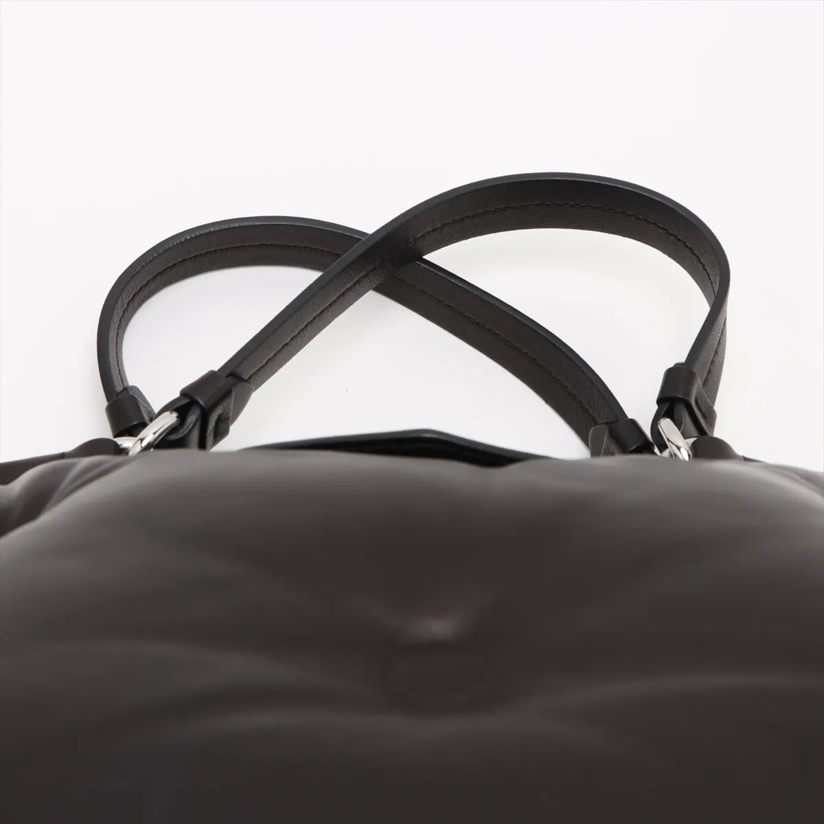 Maison Margiela Glam Slam Leather Two-Way Shoulder Bag Black