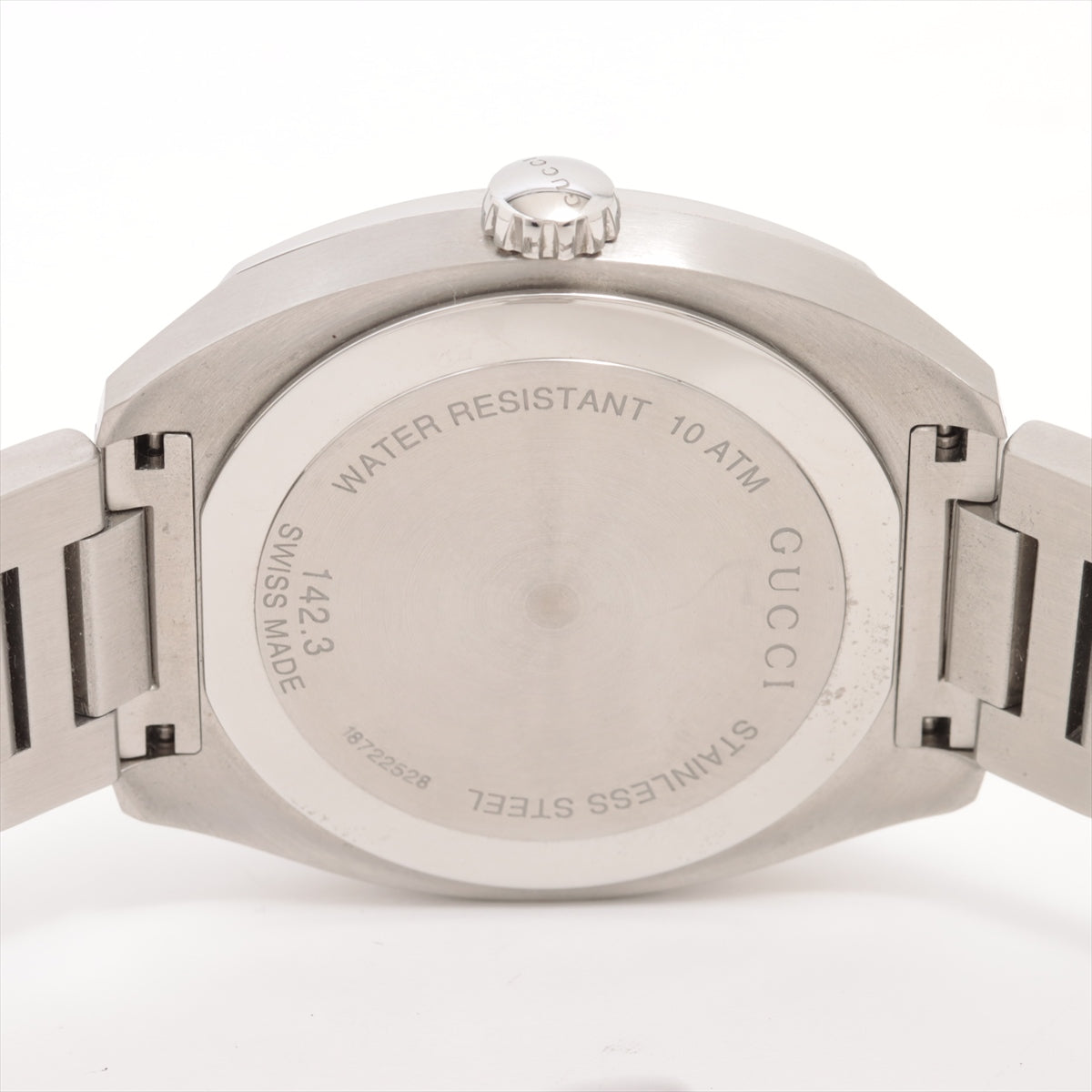 Gucci Round Face Stainless Steel Watch Gray