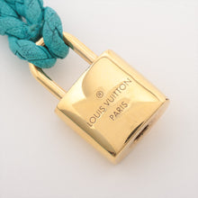 Load image into Gallery viewer, High Quality Louis Vuitton Padlock Leather Bracelet Turquoise