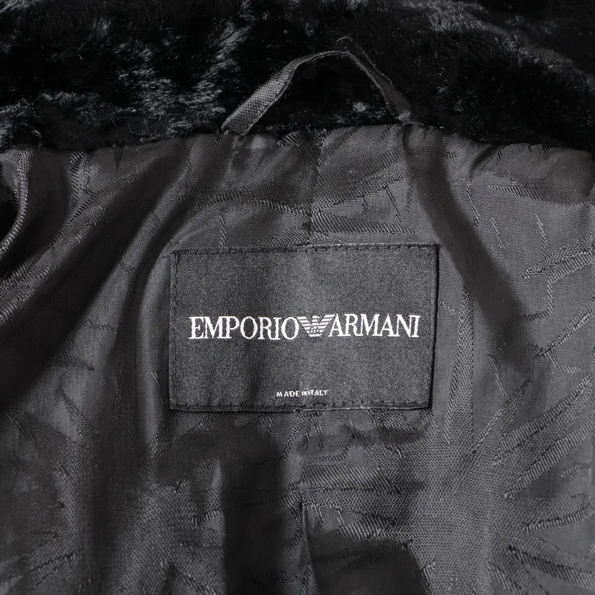 Emporio Armani Wool Coat Black