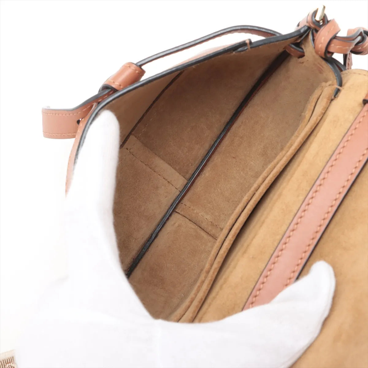 Loewe Mini Gate Dual Shoulder Bag Tan