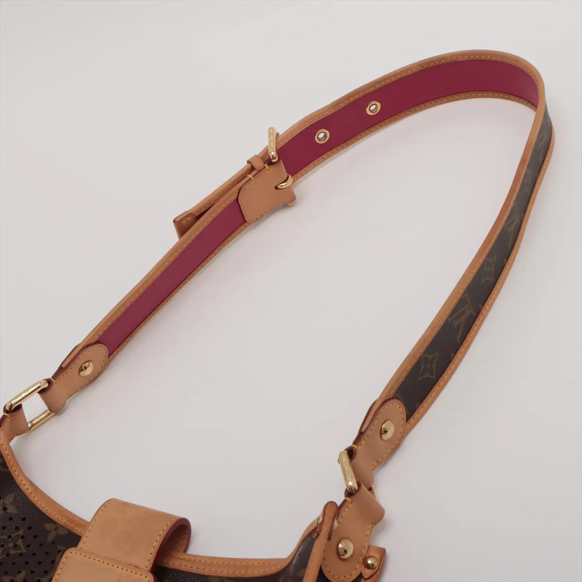 Louis Vuitton Monogram Perforated Musette Brown x Pink
