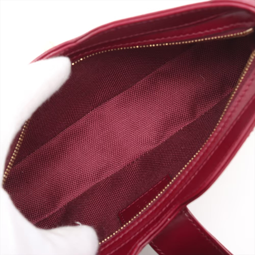 Gucci Moonside Leather Shoulder Bag Red
