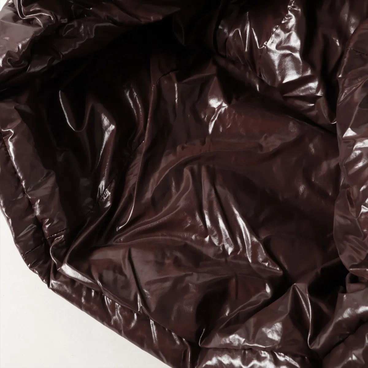 Moncler Meina Nylon Down Coat Brown