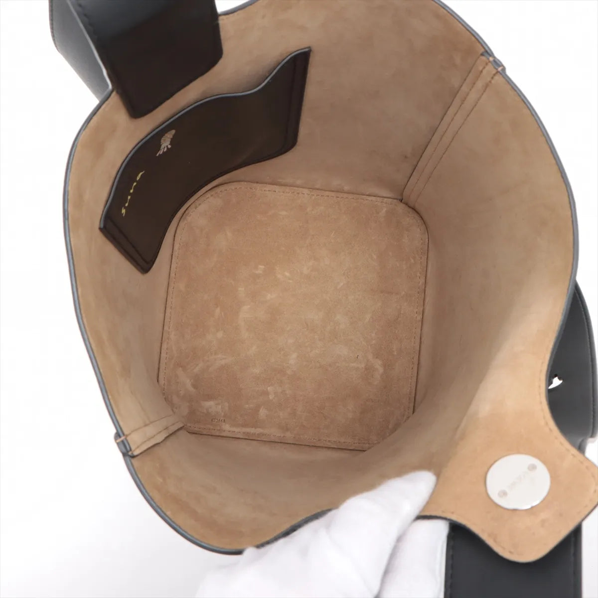 Loewe x Suna Fujita Medium Pebble Bucket Bag Black