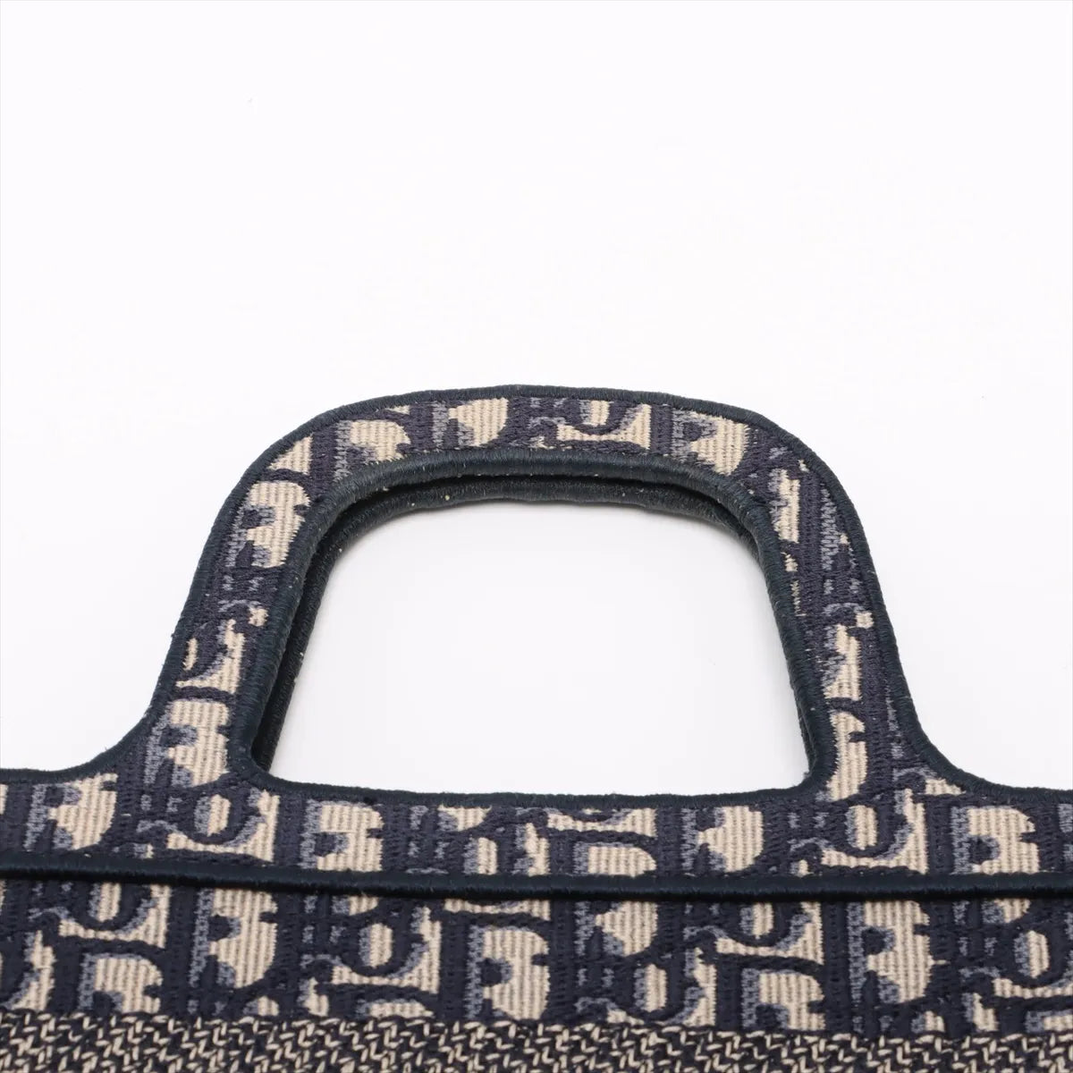 Christian Dior Oblique Canvas  Mini Book Tote Navy Blue