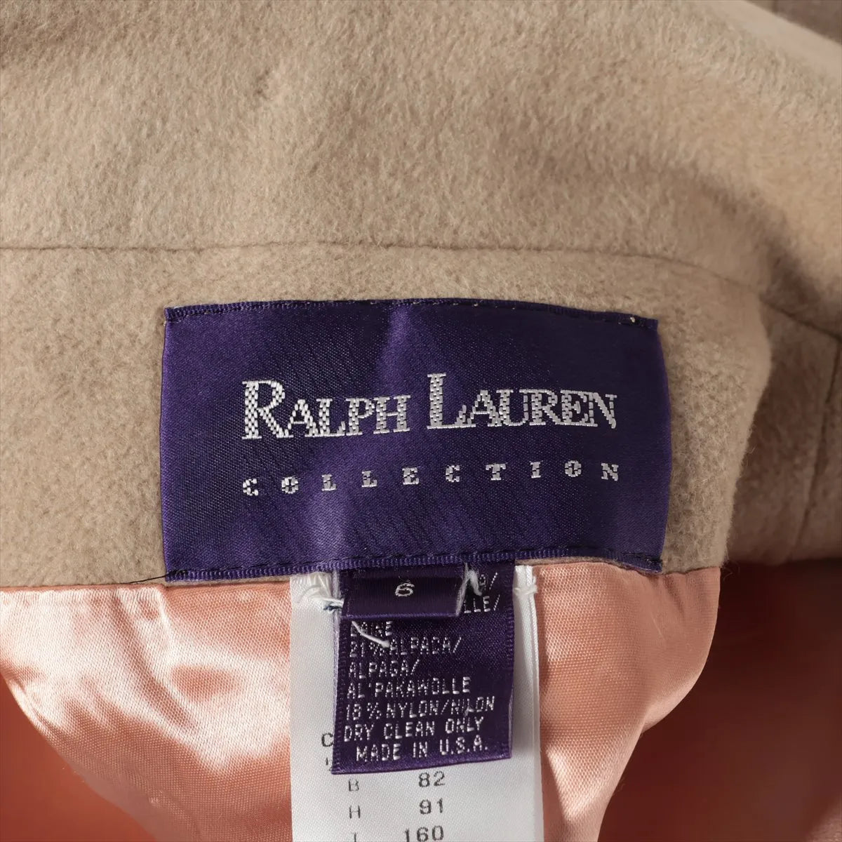 Ralph Lauren Wool Coat Beige