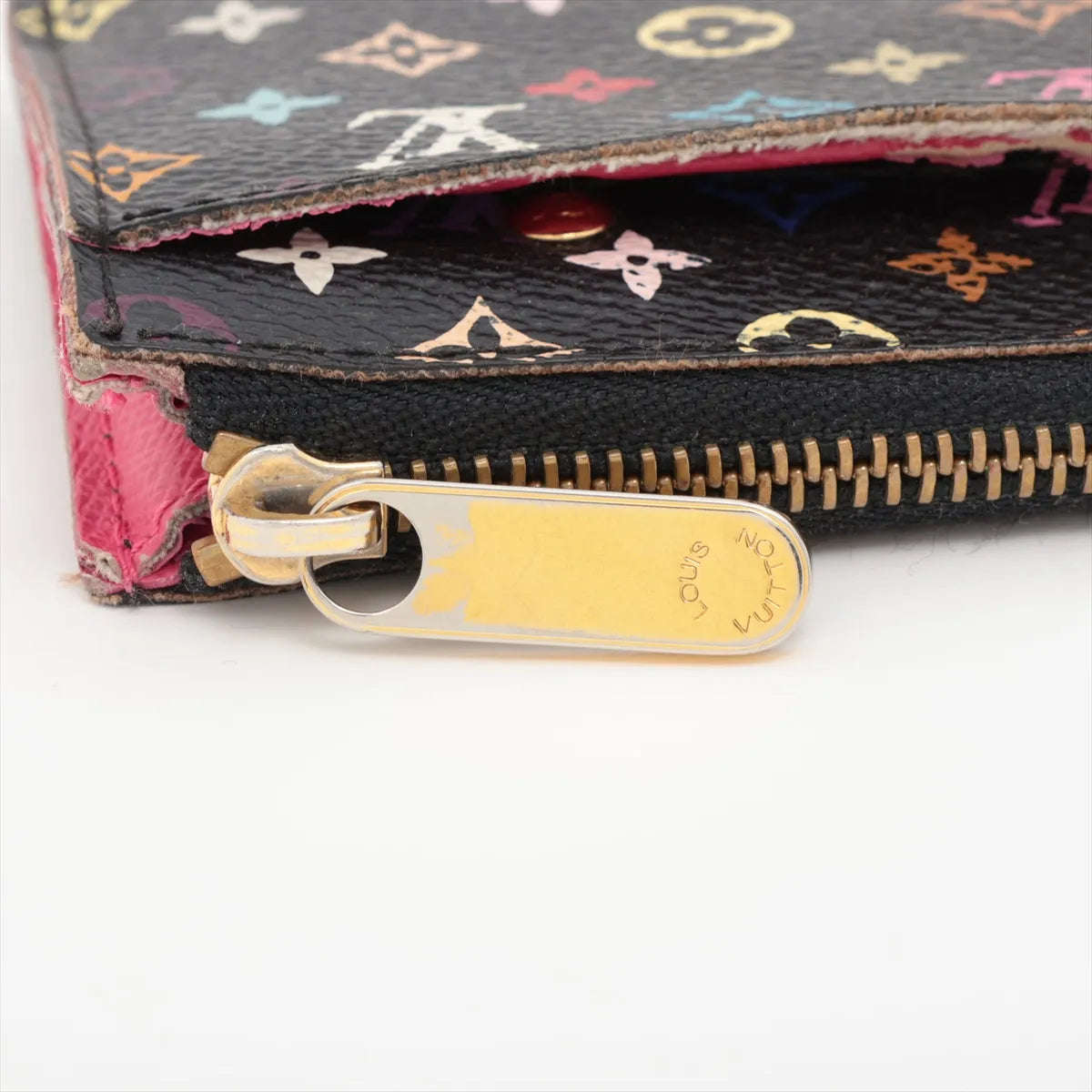 Louis Vuitton Monogram Multicolor Pochette Coin Purse Black