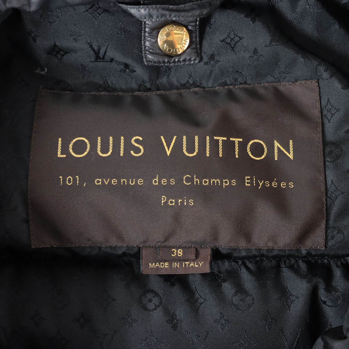 Louis Vuitton Silk x Nylon Padded Bomber Jacket Grey